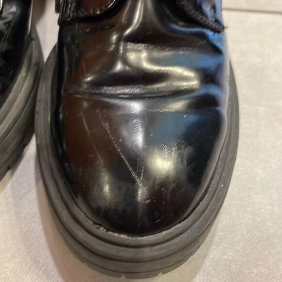 Forever 21 black heeled lace up ankle boots - Picture 3 of 13